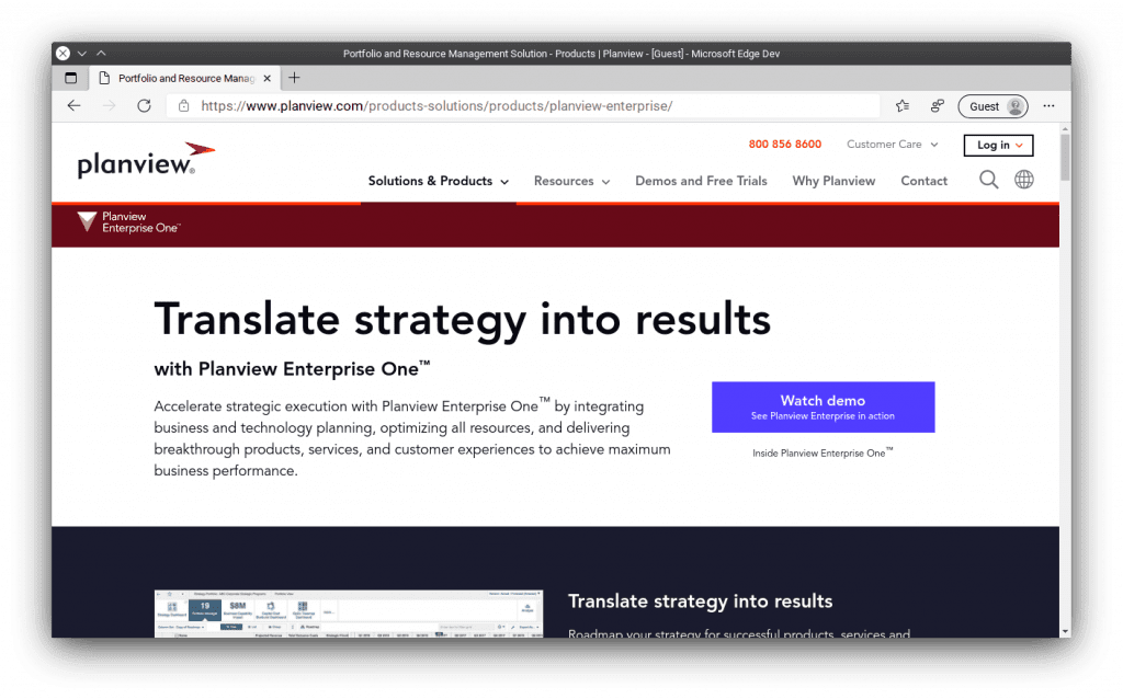 Planview mejor herramienta de gestión de proyectos y portafolios para grandes empresas