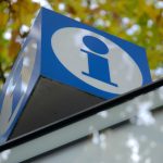 blue and white 2 signage