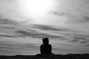 silhouette of a woman representing a transformational leader